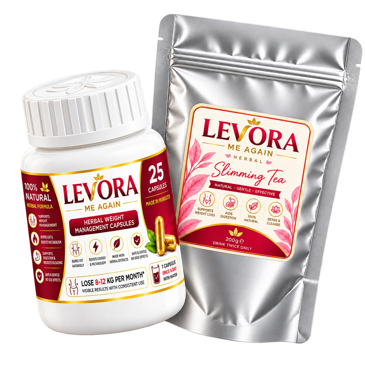 شاي وكبسولات LEVORA